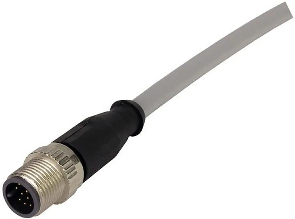 Produktfoto 1 von HARTING 2134, 12-polig Sensor-Betätigungselementkabel, Gerade Stecker / Nicht abgeschlossen Stecker, Länge 10 m