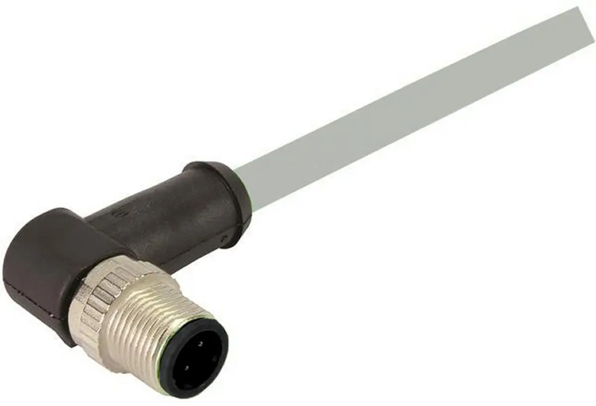 HARTING 2134, 12-polig Sensor-Betätigungselementkabel, Rechtwinklig Stecker 12 / Nicht abgeschlossen, Länge 1 m