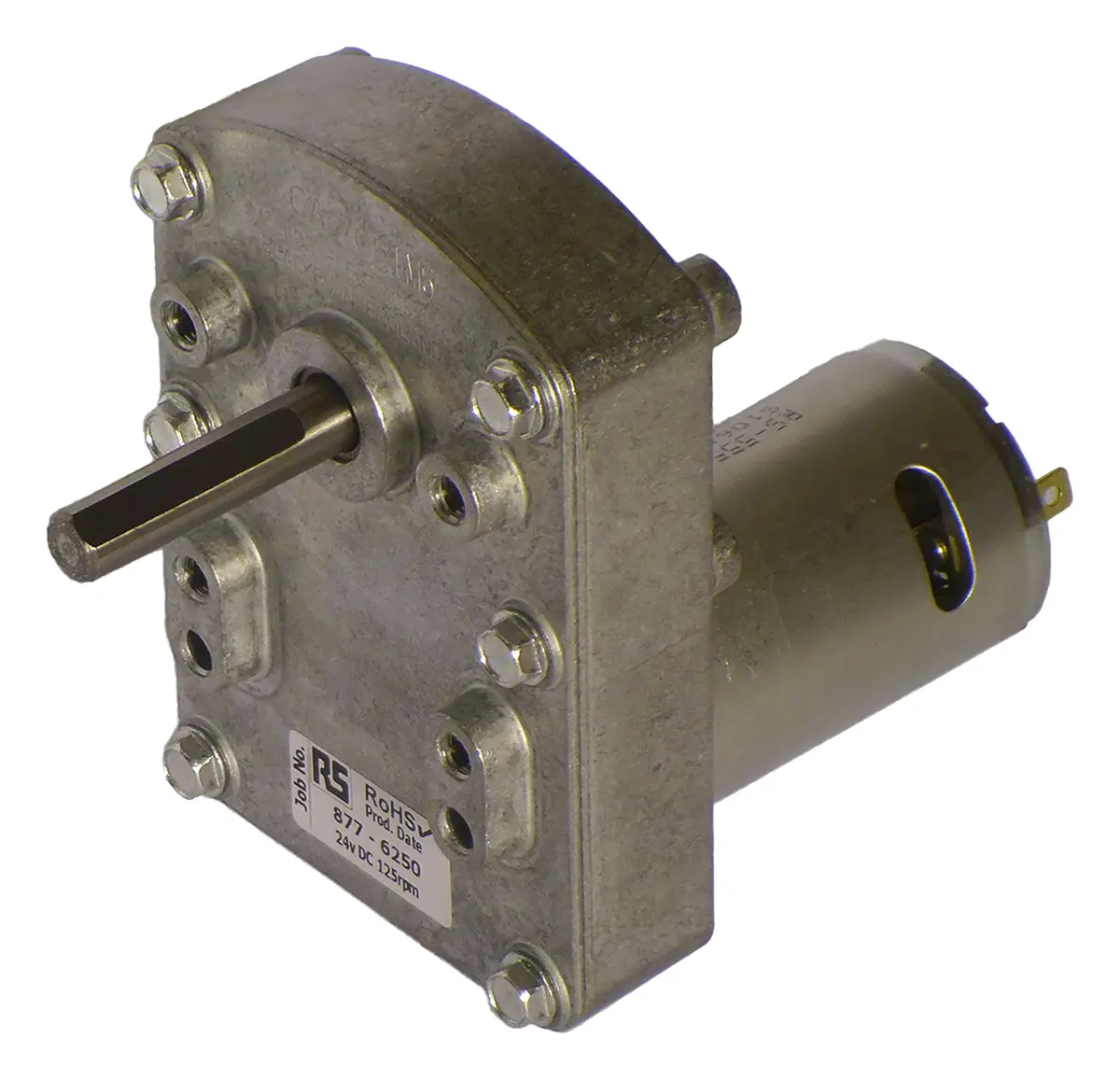 Produktfoto 1 von Mellor Electric UBD Bürsten-Getriebemotor DC-Getriebemotor bis 67 Ncm, 24 V dc / 3.4 W, 125 rpm, Wellen-Ø 8 mm, 101 mm x