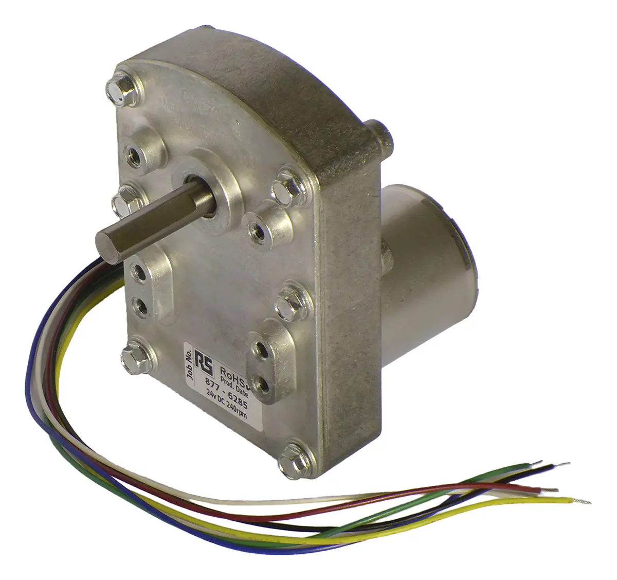 Produktfoto 1 von Mellor Electric T6 Bürstenlose Gleichstromoption DC-Getriebemotor bis 68 Ncm, 24 V / 9 W, 240 rpm, Wellen-Ø 7.94 mm, 56