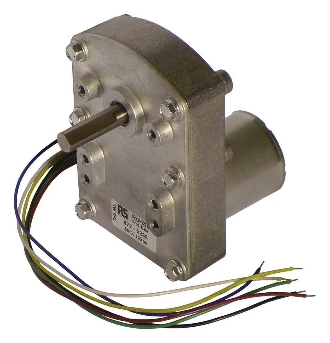 Produktfoto 1 von Mellor Electric T6 Getriebemotor, bürstenlos DC-Getriebemotor bis 1.3 Nm, 24 V / 9 W, 125 rpm, Wellen-Ø 7.94 mm, 56 mm x