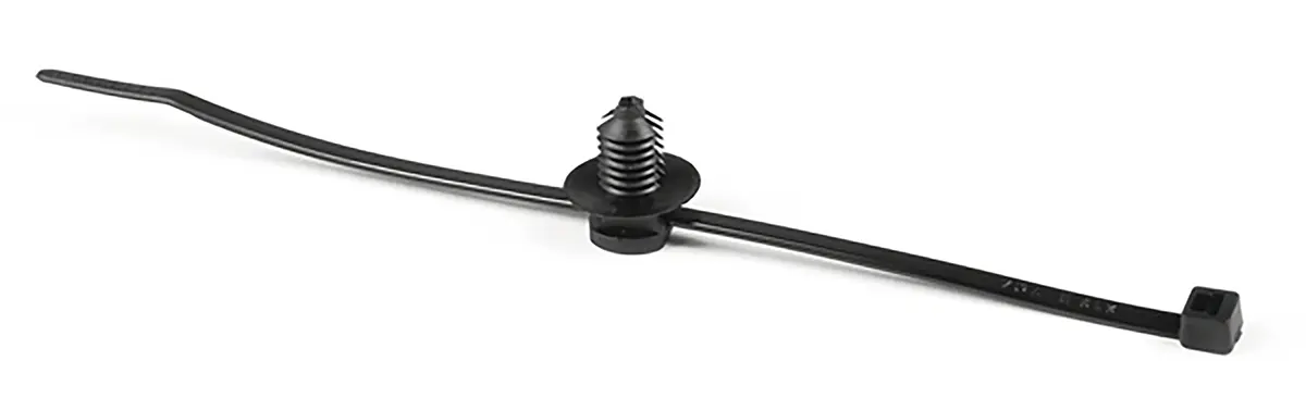 Produktfoto 1 von HellermannTyton T30RFT5 Nylon 6.6 Kabelbinder Baugruppe Schwarz 3.5 mm x 150 mm