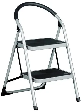 Produktfoto 1 von RS PRO Schritte 2 Stufen H.= 0.49m L.= 0.775 m Stahl Silbergrau