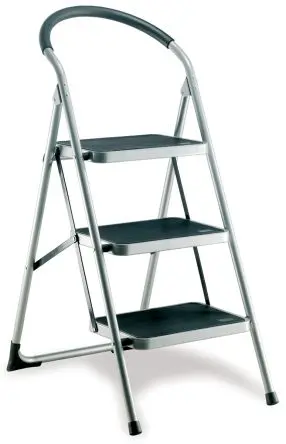 Produktfoto 1 von RS PRO Schritte 3 Stufen H.= 0.71m L.= 1.065 m Stahl Silbergrau