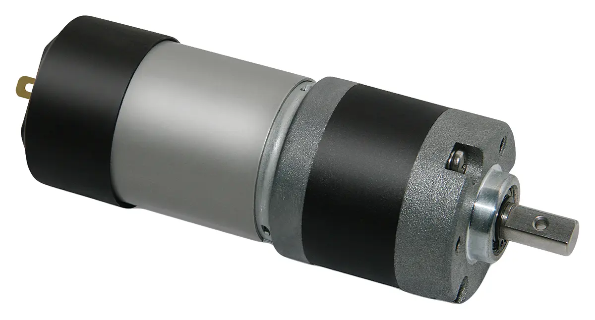 Produktfoto 1 von Micromotors E192 Bürsten-Getriebemotor bis 3 Nm 458.3:1, 24 V dc / 6,7 W, , Wellen-Ø 8mm x 107mm
