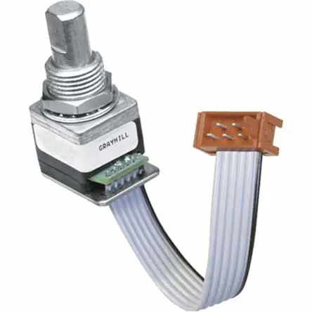 Produktfoto 1 von Grayhill Optischer Encoder 5 V dc, mit 6.35 mm Flachschaft, Anschluss, SMD