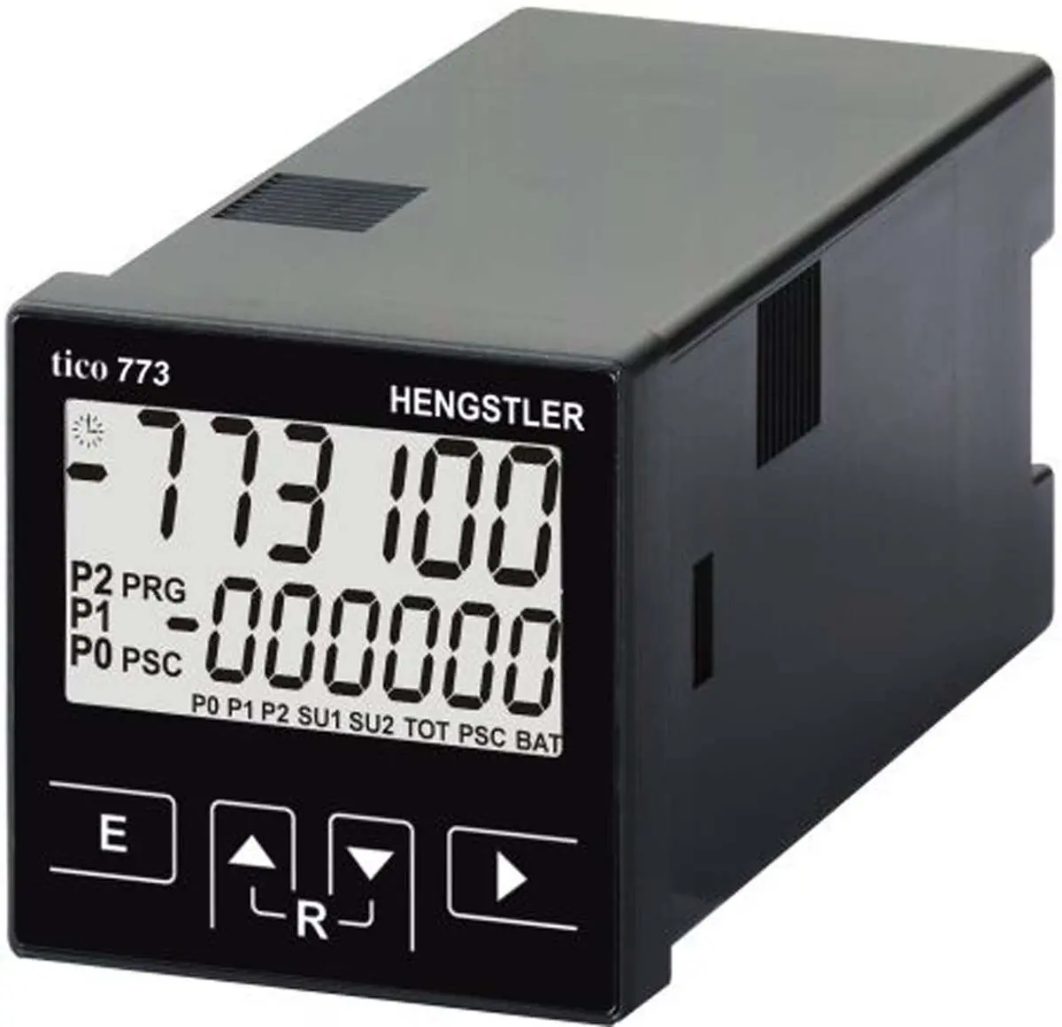 Produktfoto 1 von Hengstler TICO 773 LCD Unidirektional Zähler Automatisch, Elektrisch, Manuell 6-stellig max. 60kHz 12 → 30 V dc
