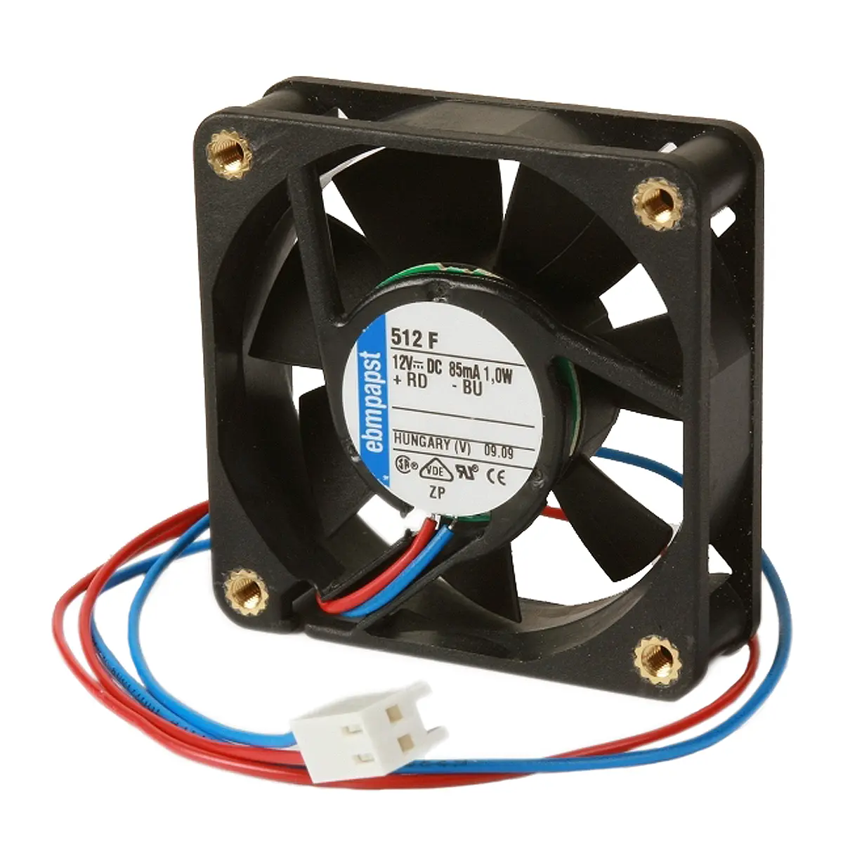 Produktfoto 1 von ebm-papst 600 F Axiallüfter, Sintec-Sleeve, 5V dc / 1.1 W 0.12 A, 4000 U/min, 29 m³/h IP20 60 mm 60mm 15 mm