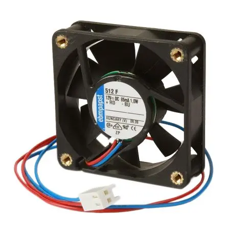 Produktfoto 1 von ebm-papst 3400 N Axiallüfter, Kugel, 12V dc / 2.9 W 0.12 A, 3250 U/min, 102 m³/h IP20 92 mm 92mm 25.4 mm