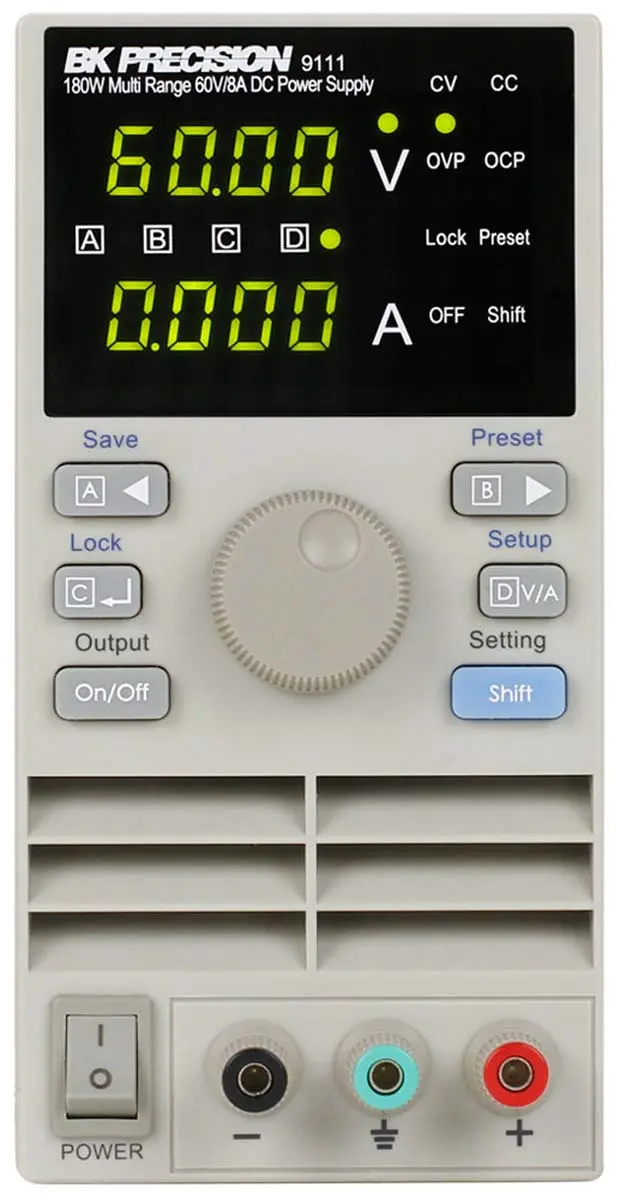 Produktfoto 1 von BK Precision BK9111 Digital Labornetzgerät 180W, 0 → 60V / 8A