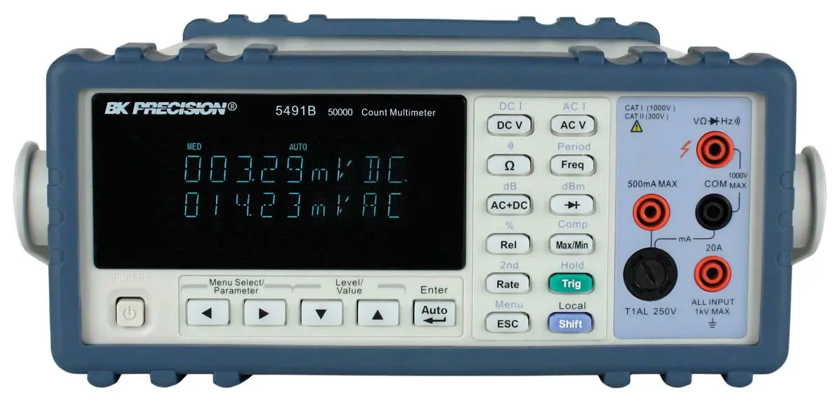 Produktfoto 1 von BK Precision 5491B Werkbank Digital Multimeter Echteffektivwert, CAT, CAT I