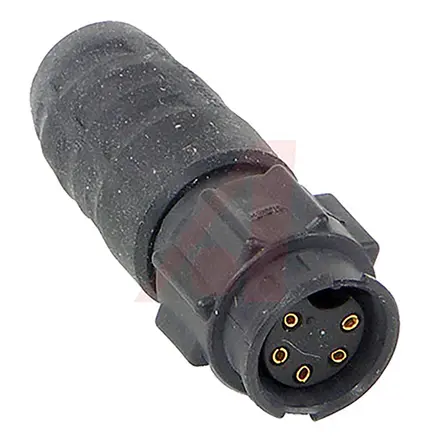 Produktfoto 1 von Switchcraft EN3 Standard Rundsteckverbinder Stecker 5-polig Buchse 7.5A Kabel IP68, IP69K