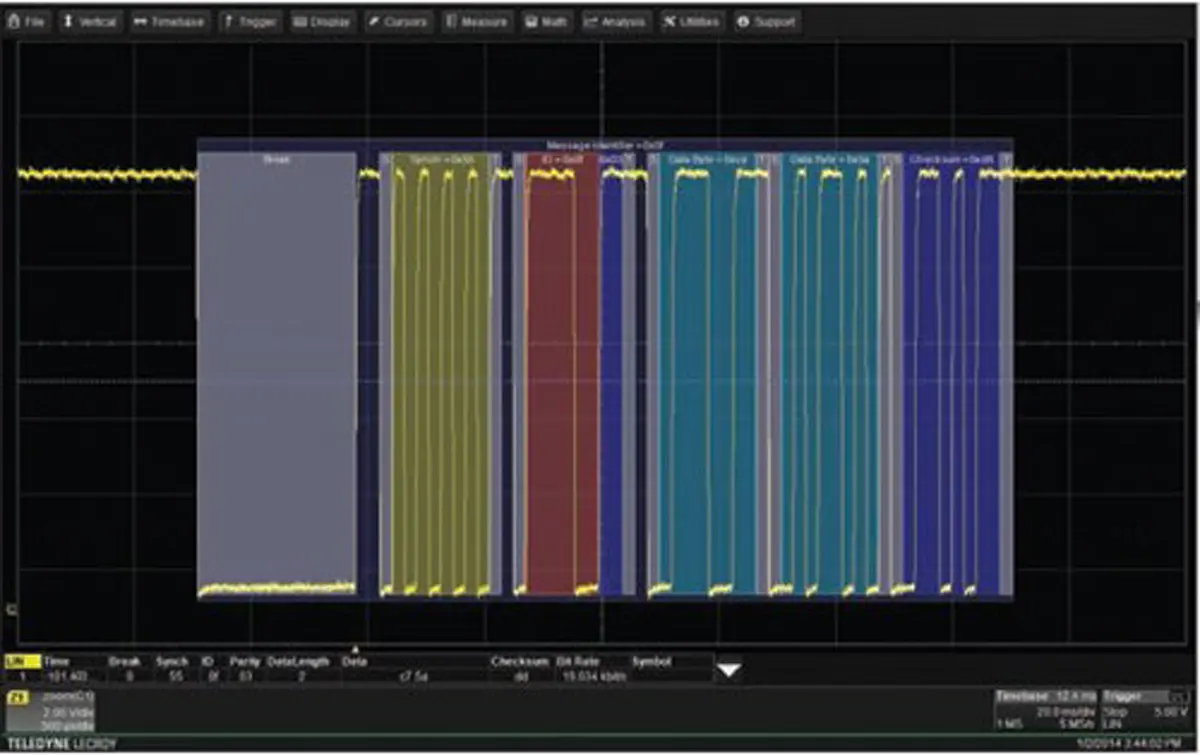 Produktfoto 1 von Teledyne LeCroy Oszilloskop-Software, Typ F für Serie HDO4000 2.x, LIN 1.3