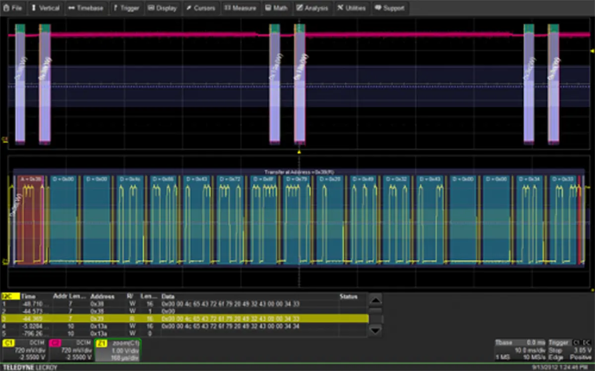 Produktfoto 1 von Teledyne LeCroy Oszilloskop-Software, RS232/UART Decode Bundle für Serie HDO4000