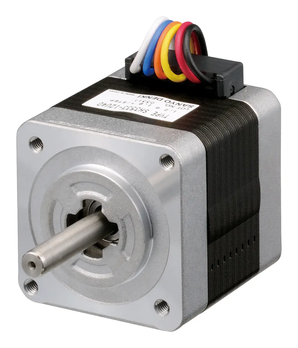 Sanyo Denki SH3533 1.8 ° Schrittmotor 24 V / 1.2 A 0.12 Nm, 35 x 35 mm Wellen-Ø 5 mm