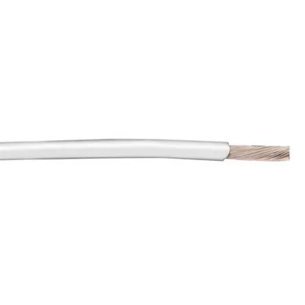 Alpha Wire Hookup Wire TEFLON Schaltdraht 0.2 mm², 24 AWG 30 m Weiß Ø 1.12 mm 19 Litzen Polytetrafluorethylen