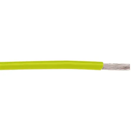 Produktfoto 1 von Alpha Wire Hookup Wire TEFLON Schaltdraht 0.09 mm², 28 AWG 30.5 m Gelb Ø 0.69 mm 19 Litzen
