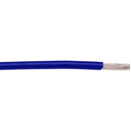 Produktfoto 1 von Alpha Wire Hookup Wire TEFLON Schaltdraht 0.09 mm², 28 AWG 30.5 m Blau Ø 0.69 mm 19 Litzen Polytetrafluorethylen