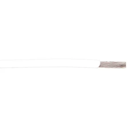 Produktfoto 1 von Alpha Wire Hookup Wire TEFLON Schaltdraht 0.09 mm², 28 AWG 100 ft Weiß Ø 0.69 mm 19 Litzen Polytetrafluorethylen