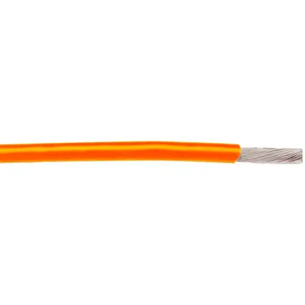 Produktfoto 1 von Alpha Wire Hookup Wire TEFLON Schaltdraht 0.23 mm², 24 AWG 30.5 m Orange Ø 0.91 mm 11871 Litzen