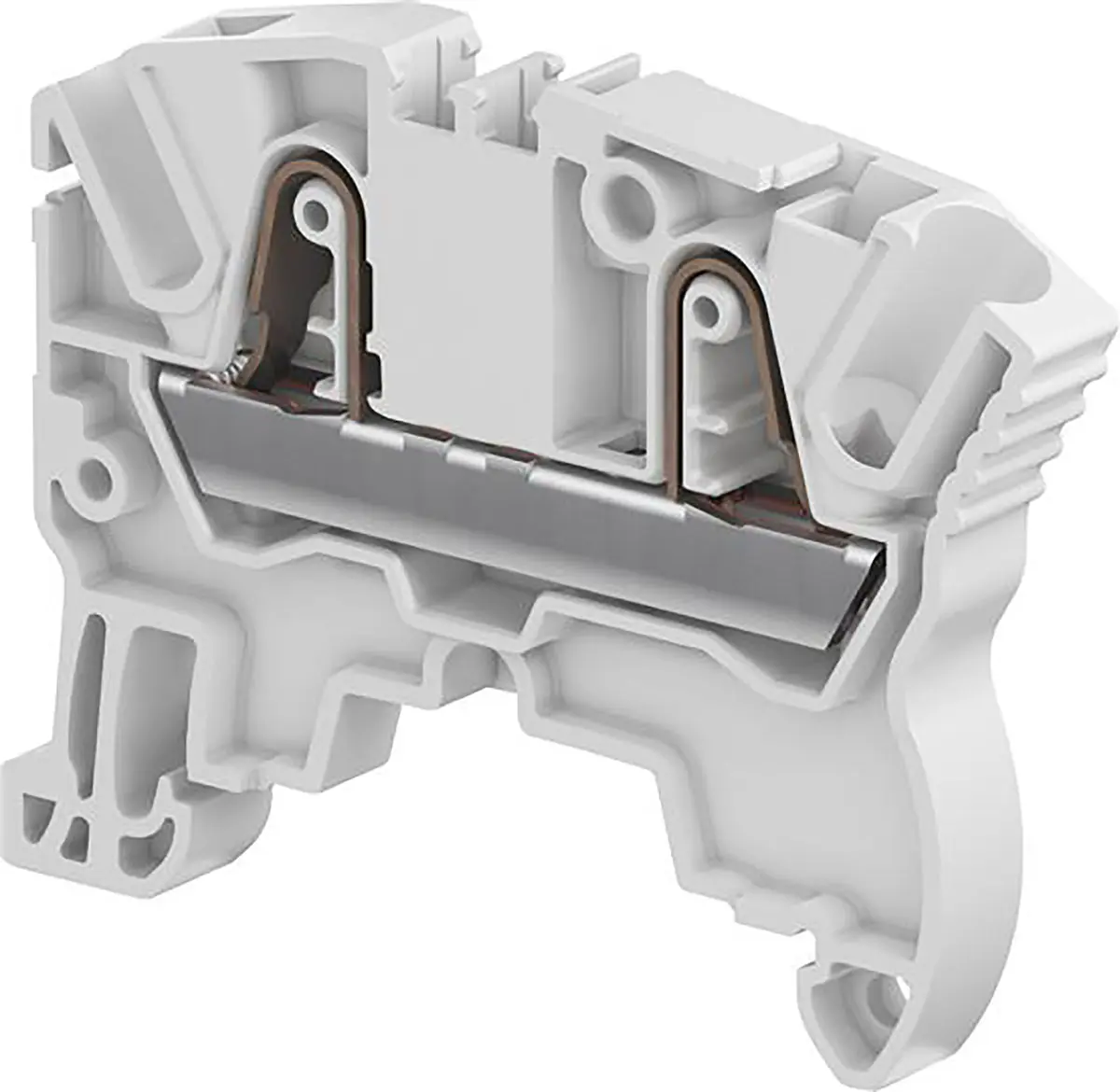 Produktfoto 1 von Entrelec ZK4 DIN-Tragschiene 1 Grau, 4 mm², 1 kV Klemme