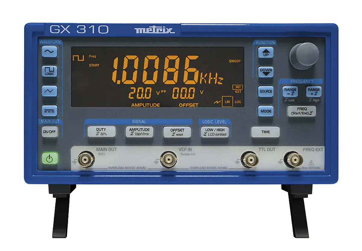 Produktfoto 1 von Metrix Funktionsgenerator 0.001 Hz → 10 MHz Digitalfrequenz FM Modulation