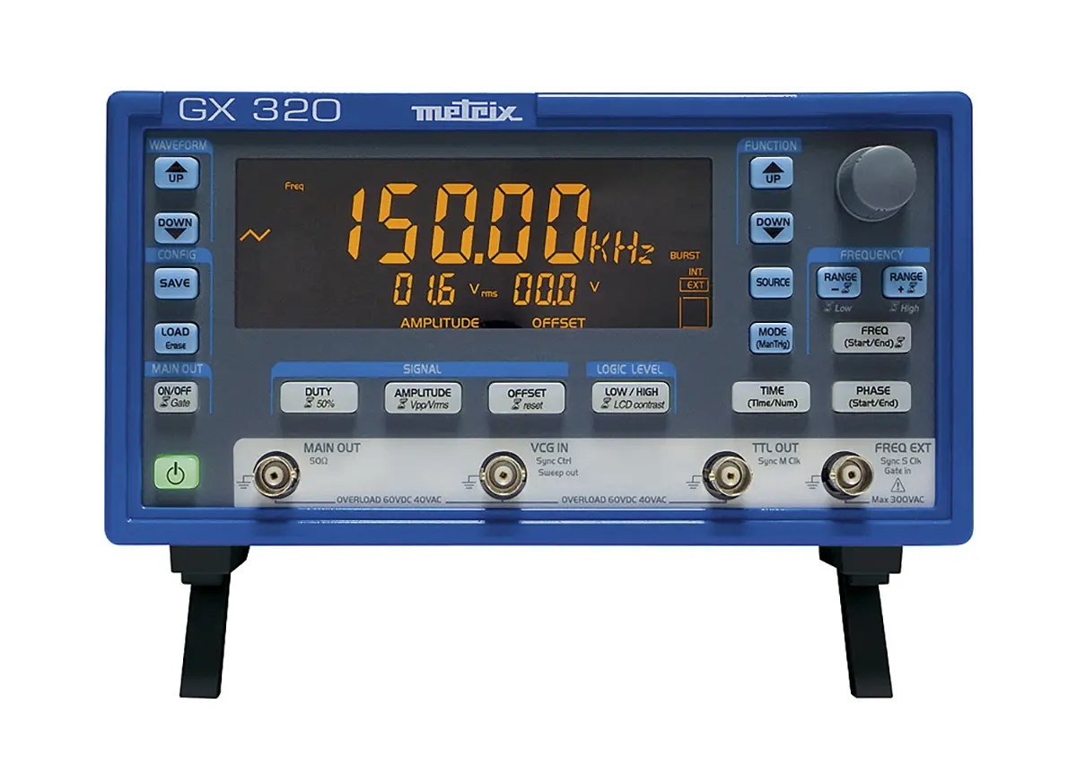 Produktfoto 1 von Metrix Funktionsgenerator 0.001 Hz → 20 MHz Digitalfrequenz FM Modulation
