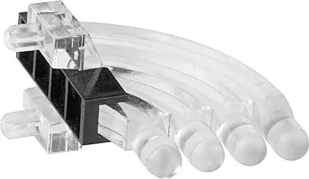 Produktfoto 1 von Mentor GmbH LED-Lichtleiter Starr, 4 gewinkelt Klar, Einpressen 3 mm