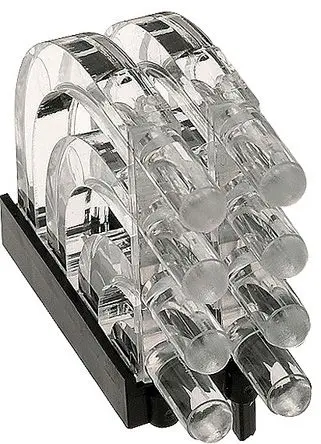 Produktfoto 1 von Mentor GmbH LED-Lichtleiter Starr, 8 gewinkelt Klar, Einpressen 3 mm
