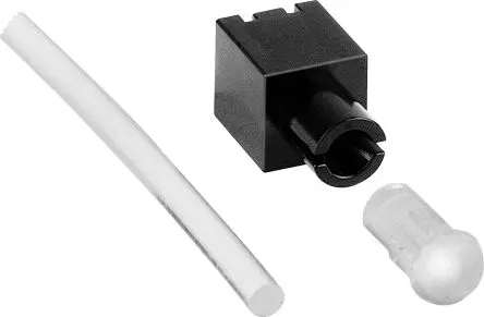 Mentor GmbH LED-Lichtleiter Flexibel, 1 Gerade LED Gelb Klar, Leiterplattenmontage