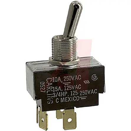 Produktfoto 1 von Carling Panel Kippschalter DPST, Ein-Aus, 250 V ac, 15A, Stecker