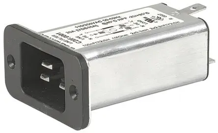 Produktfoto 1 von Schurter 20A C20 IEC-Steckverbinder Stecker 5 x 20 mm Sicherung, 250V ac, Schraubanschlussklemme Schnellverbindung