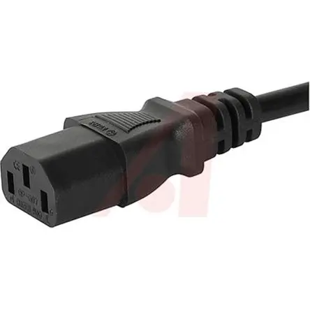 Produktfoto 1 von Schurter Netzkabel, A Gerade, B Gerade, 2.5 m Schwarz Polyvinylchlorid, 250V