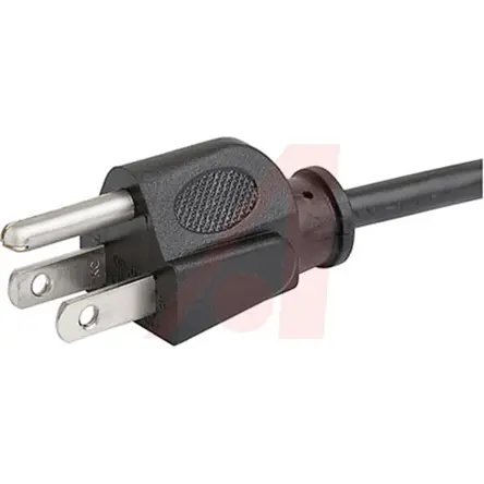 Produktfoto 1 von Schurter Netzkabel, A IEC C13, B NEMA 5 - 15, 2.5 m Schwarz Polyvinylchlorid, 125 V