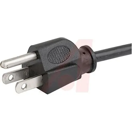 Produktfoto 1 von Schurter Netzkabel, A IEC C13, B NEMA 5 - 15, 2.5 m Schwarz Polyvinylchlorid, 125V ac