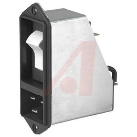 Produktfoto 1 von Schurter 20A C20 IEC-Steckverbinder Stecker mit 2-Pol Schalter 5 x 20 mm Sicherung, 250V ac, Schraubanschlussklemme