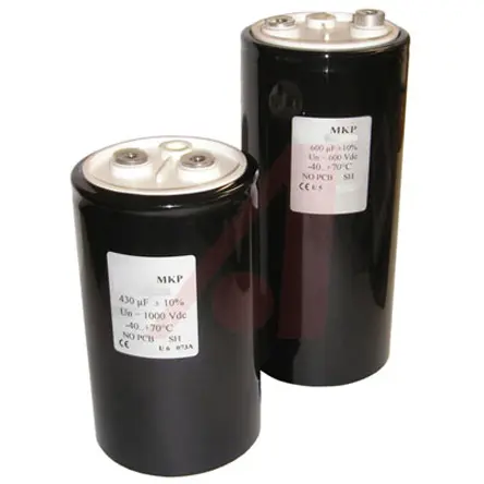 Produktfoto 1 von KEMET C44U, Schraub Polymer Kondensator 600μF ±10% / 900V dc, Ø 85mm x 140mm, +85°C