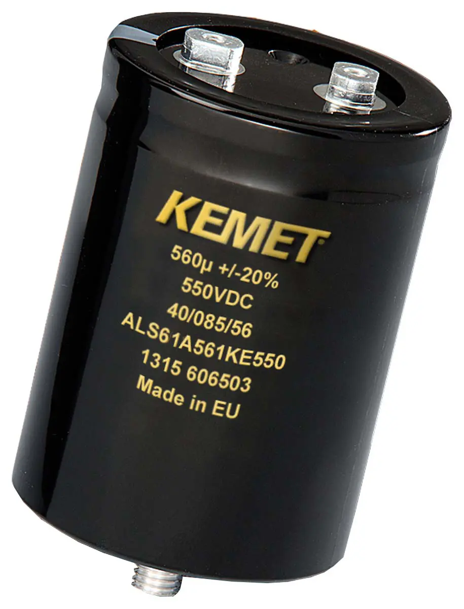 KEMET ALS61, Schraub Aluminium-Elektrolyt Kondensator 2200μF ±20% / 550V dc, Ø 77mm x 115mm x 115mm, +85°C