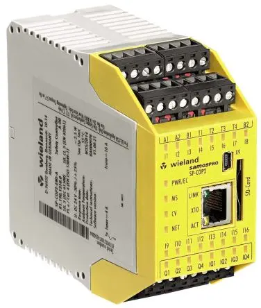 Produktfoto 1 von Wieland SP-COP Sicherheitssteuerung 16 Eingänge / 4 Ausgänge 16.8V dc, 30 V dc LED-Anzeige Kat. PLe/Category 4 EN ISO