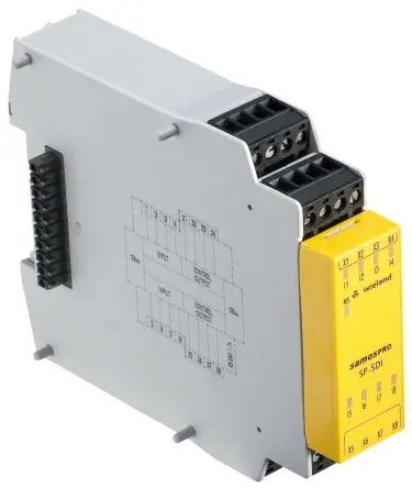 Produktfoto 1 von Wieland SP-SDI Eingangsmodul, 24V dc, 8 Eingänge / 2 Ausgänge / 1.8 W
