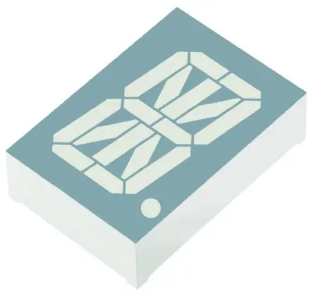 Produktfoto 1 von Kingbright PSA12 LED-Anzeige 16-Segment 1 Zeichen Anode, Rot 630nm 63mcd Zeichenbreite 17.4 mm Rechts Zeichenhöhe 30.5