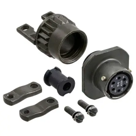 Produktfoto 1 von Amphenol Socapex, PT Kupferlegierung MIL-Spec Rundsteckverbinder Gerade, 6-polig, 1kV ac, Kabel, Gehäuse 10 Buchse,
