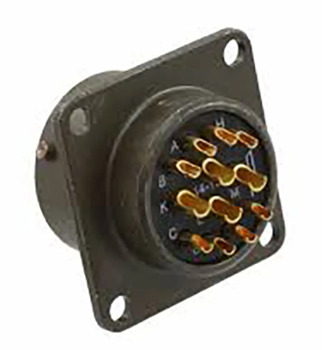 Amphenol Socapex, PT Kupferlegierung MIL-Spec Rundsteckverbinder Gerade, 12-polig, 1 kV ac, Frontplattenmontage, Gehäuse