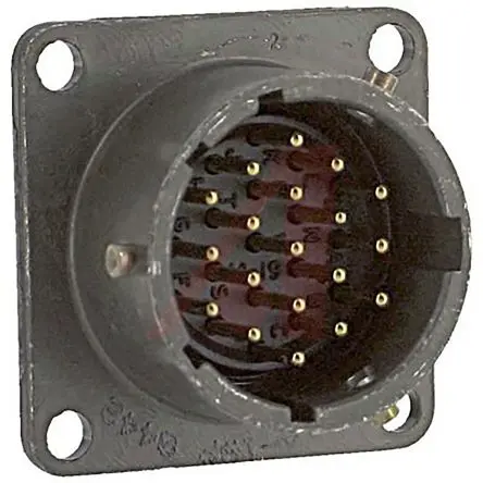 Amphenol Socapex, PT Kupferlegierung MIL-Spec Rundsteckverbinder Gerade, 19-polig, 1kV ac, Frontplattenmontage, Gehäuse