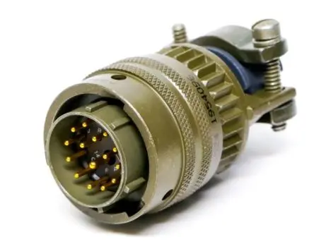 Produktfoto 1 von Amphenol Industrial, PT Kupferlegierung MIL-Spec Rundsteckverbinder Gerade, 3-polig, 1kV ac, Kabel, Gehäuse 8 Stecker,