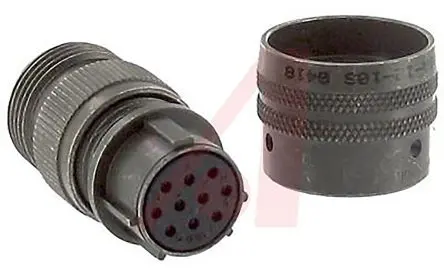Produktfoto 1 von Amphenol Socapex, PT Kupferlegierung MIL-Spec Rundsteckverbinder Gerade, 10-polig, 1kV ac, Kabel, Gehäuse 12 Stecker,