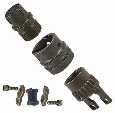 Produktfoto 1 von Amphenol Industrial, PT Kupferlegierung MIL-Spec Rundsteckverbinder Gerade, 6-polig, 1kV ac, Kabel, Gehäuse 10 Stecker,