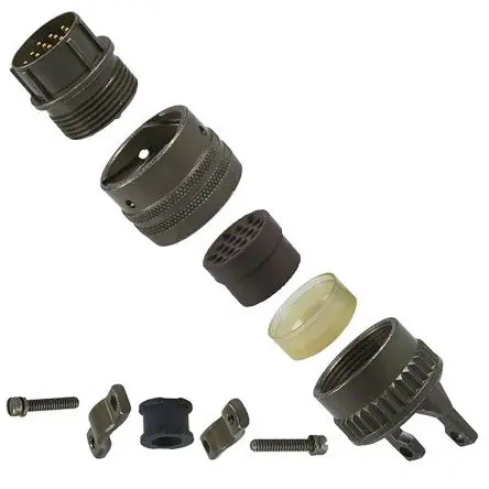 Produktfoto 1 von Amphenol Socapex, PT Kupferlegierung MIL-Spec Rundsteckverbinder Gerade, 2-polig, 1kV ac, Kabel, Gehäuse 8 Stecker,