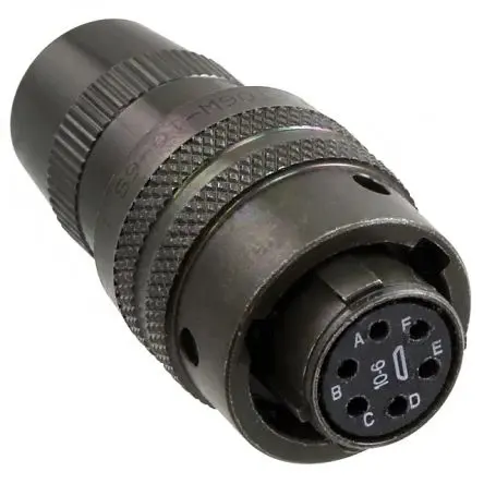 Produktfoto 1 von Amphenol Socapex, PT Kupferlegierung MIL-Spec Rundsteckverbinder Gerade, 6-polig, 1kV ac, Kabel, Gehäuse 10 Stecker,