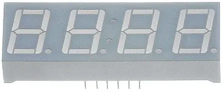 Produktfoto 1 von Kingbright CC56 LED-Anzeige 7 Segmente 4 Zeichen Kathode, Rot 630nm 72mcd Zeichenbreite 8 mm Rechts Zeichenhöhe 14.2 mm